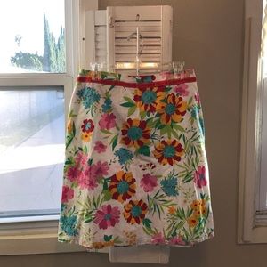 Methode Women’s A Line Multicolor Floral Print Skirt Size 8 NEW